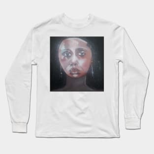 Portrait of a Pensive Woman, Mugs, Cases, Totes Long Sleeve T-Shirt